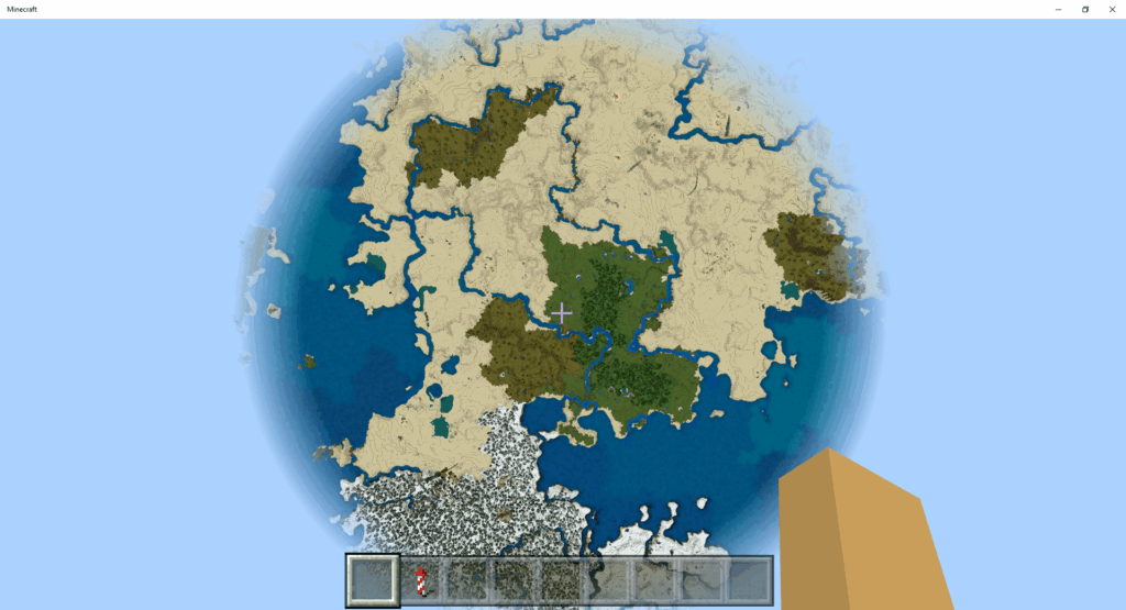 como hacer que la tierra sea redonda en minecraft