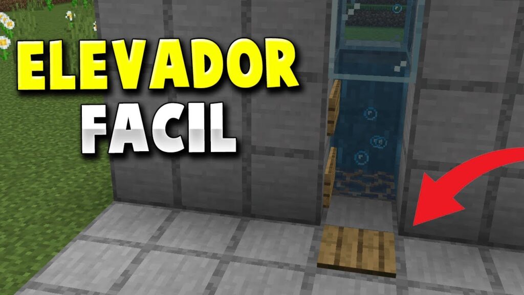 como hacer un ascensor en minecraft