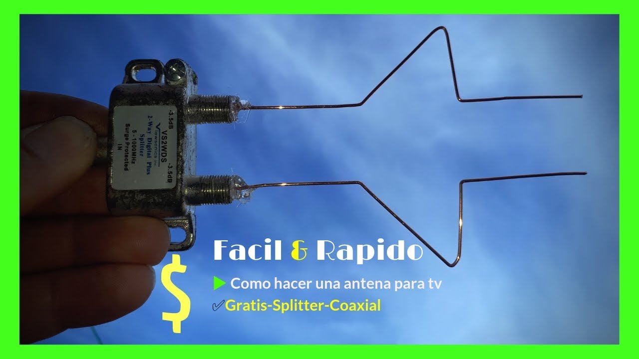 como hacer una antena para tv