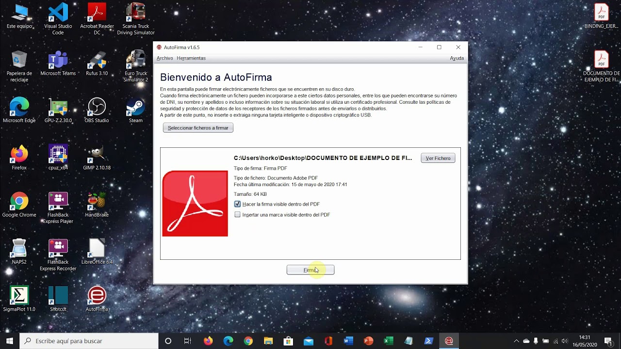 como usar autofirma