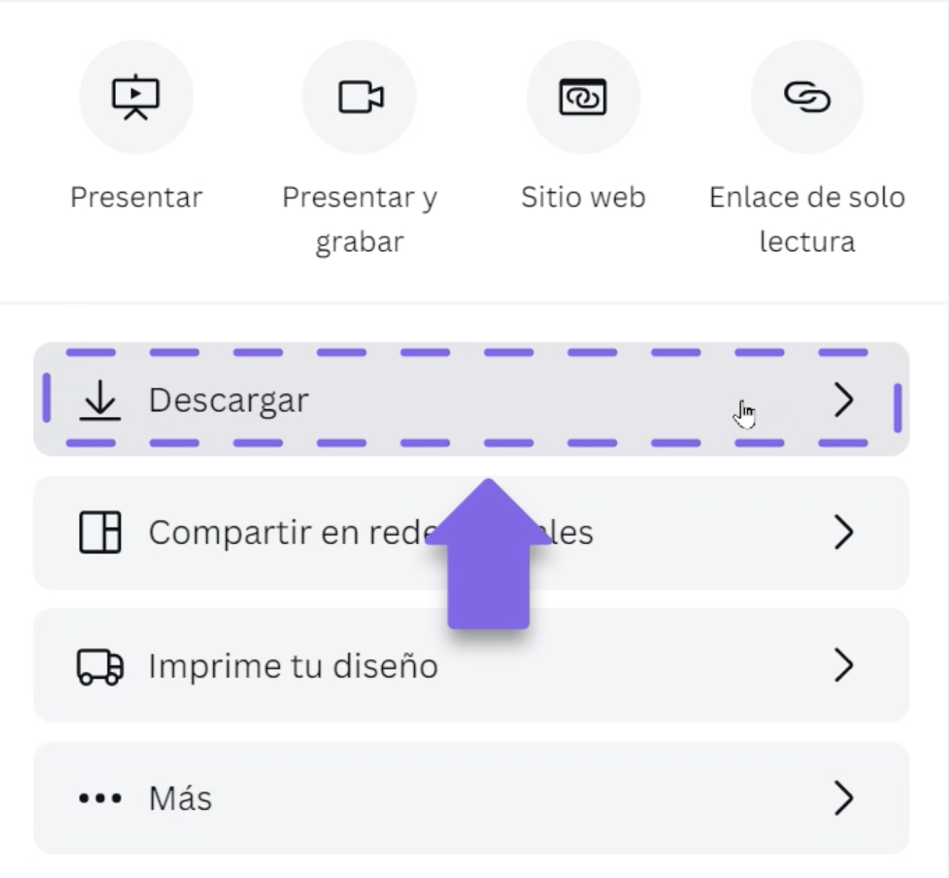 como descargar una presentacion de canva