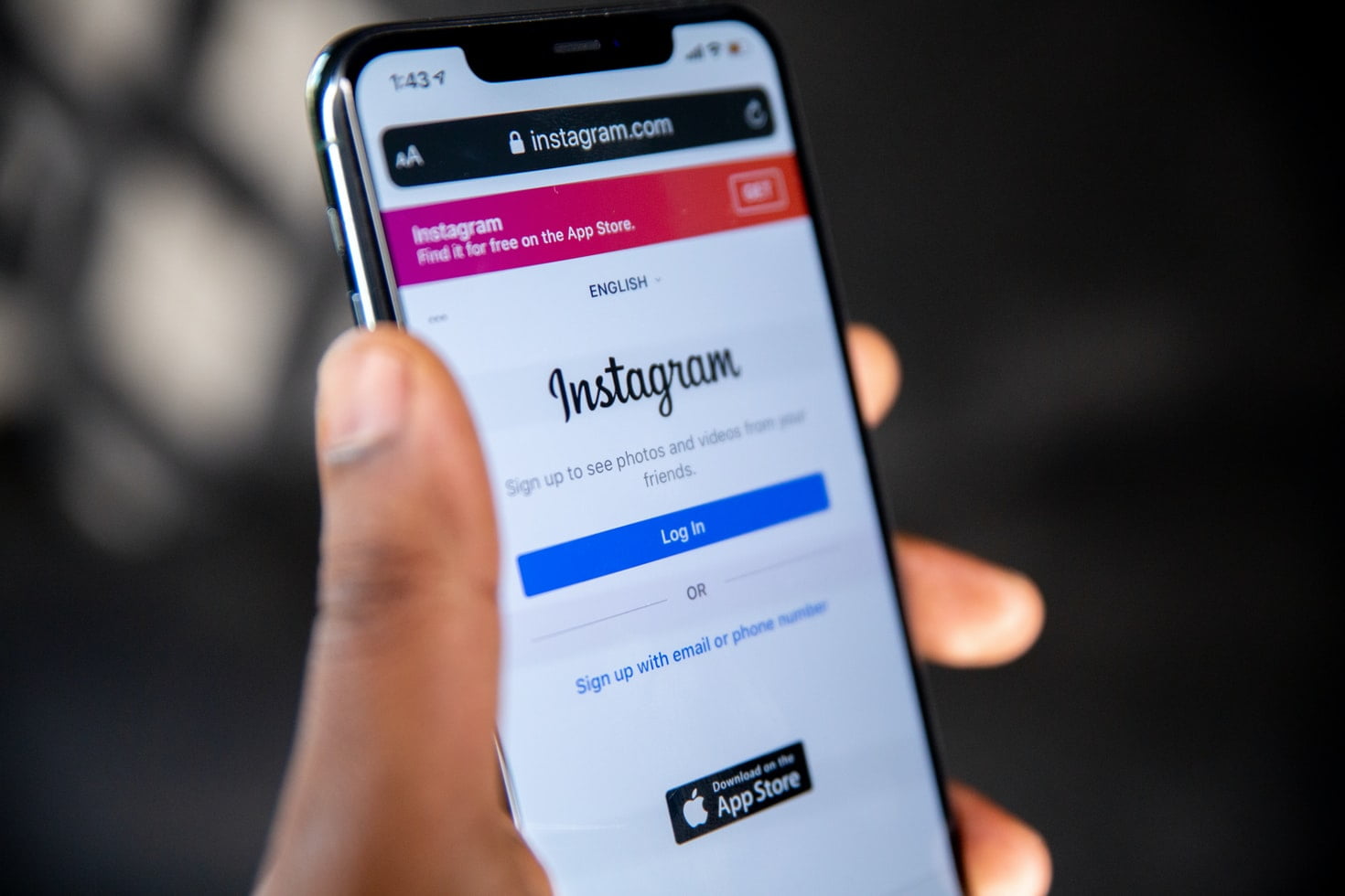 Acceso a Instagram Web