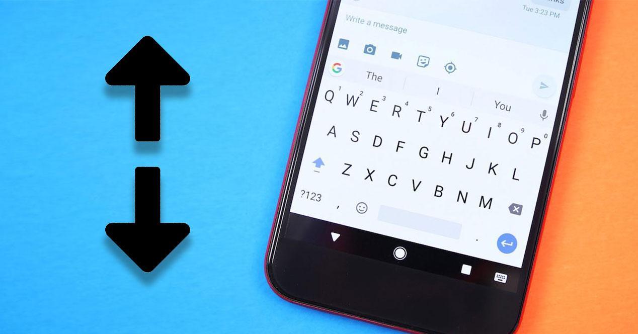 Aumentar tamaño letras teclado móvil