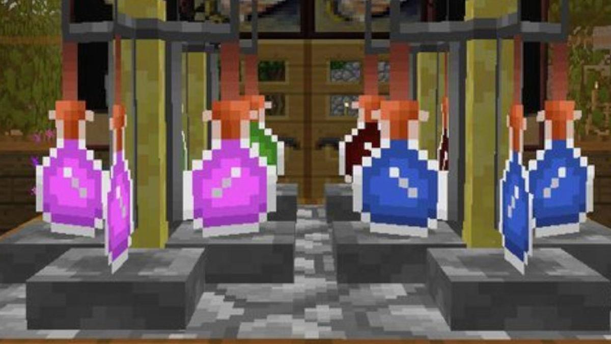 Recetas y efectos de pociones en Minecraft