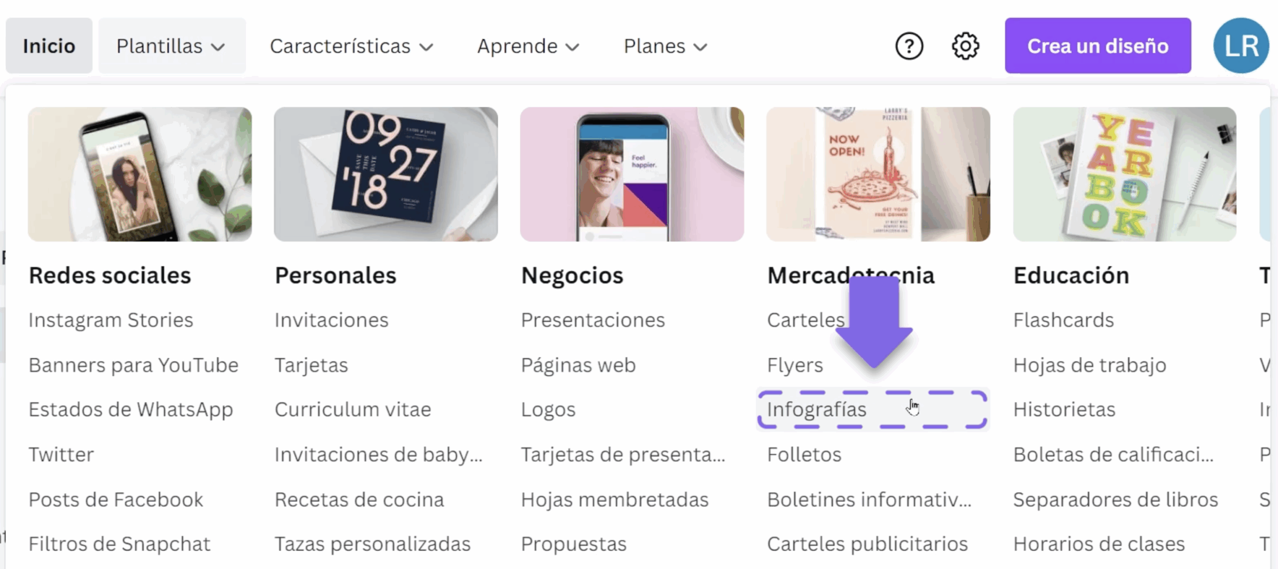 Plantillas para infografías