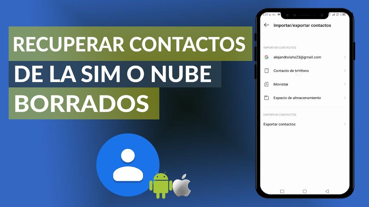 Recuperar contactos en Android con Google