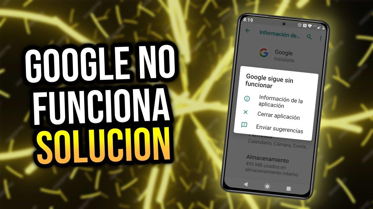 Diagnóstico de fallos de Google en móvil