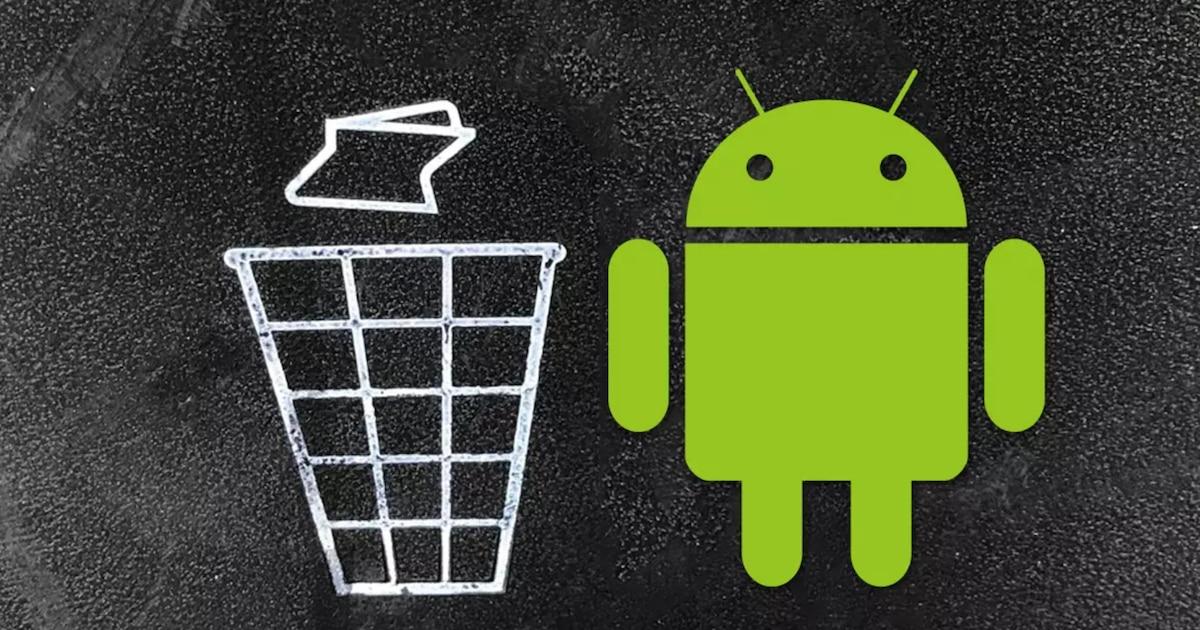 donde esta la papelera en apps de Android