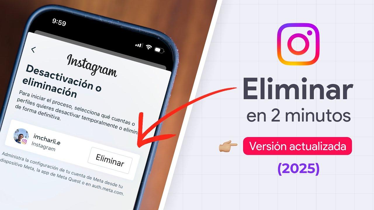 Guía para eliminar cuenta de Instagram