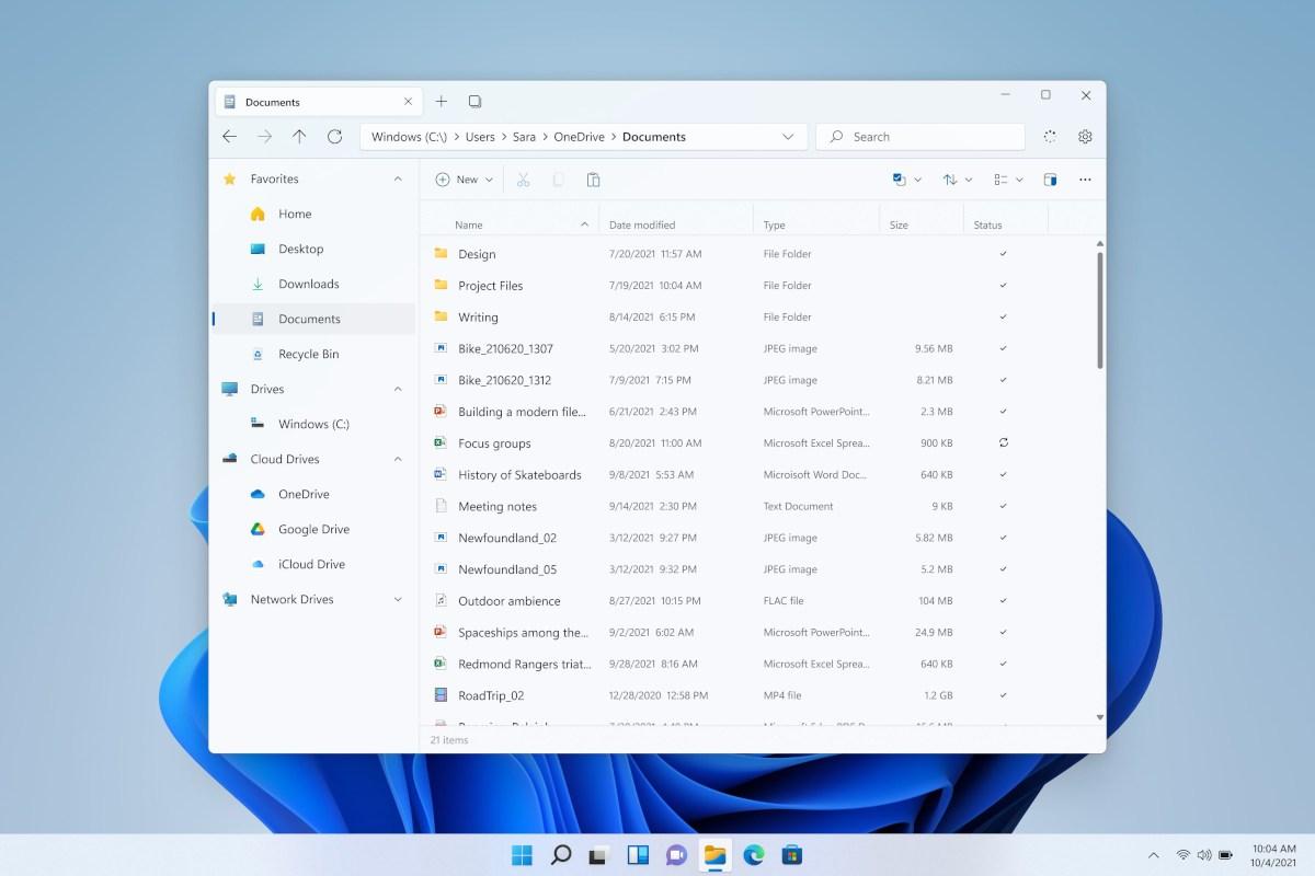 Carpetas principales de Windows 11