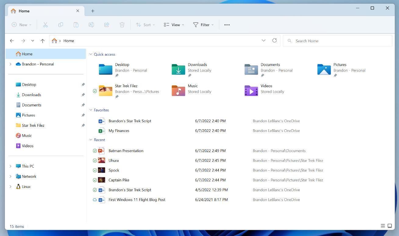 Creación de carpetas en Windows 11