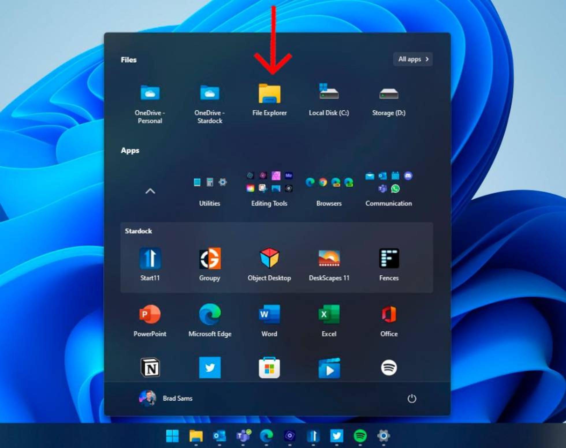 Opciones de carpeta en Windows 11