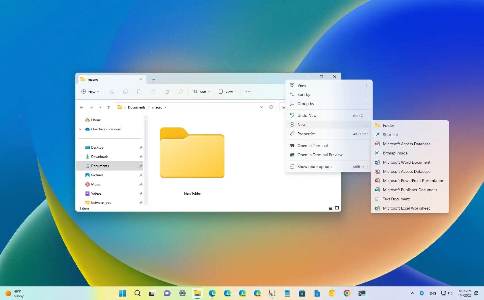 Ordenar archivos en Windows 11