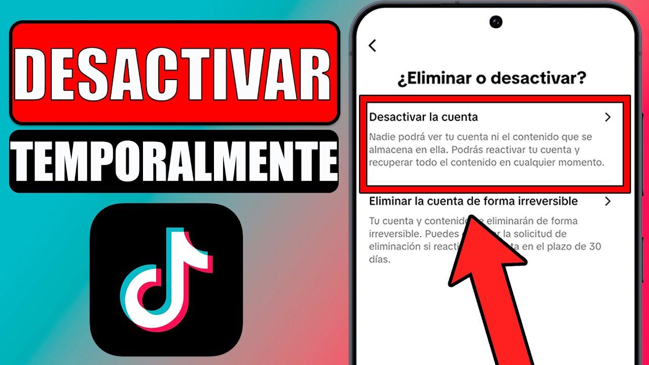 pausar cuenta de tiktok