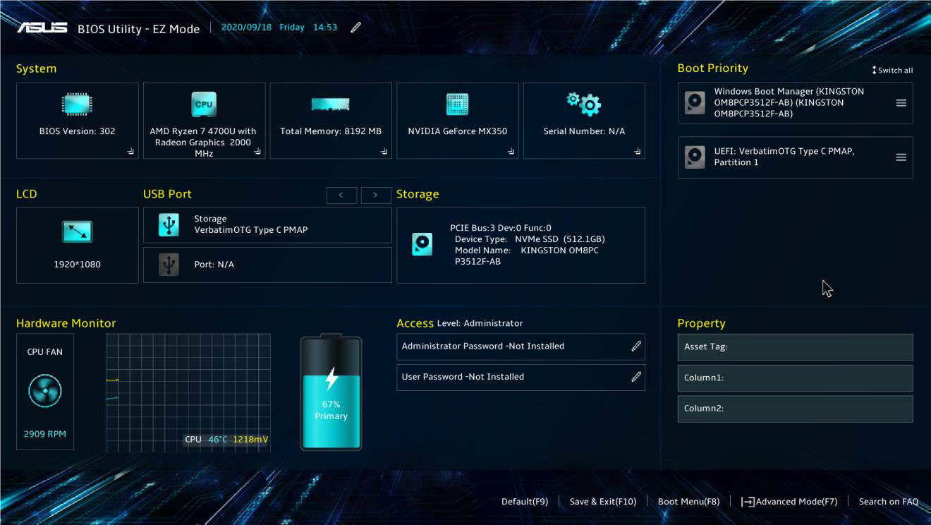 Configuración MyASUS en portátiles ASUS