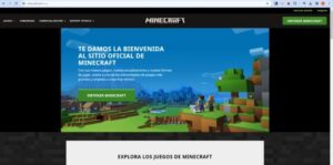 sitio oficial de Minecraft