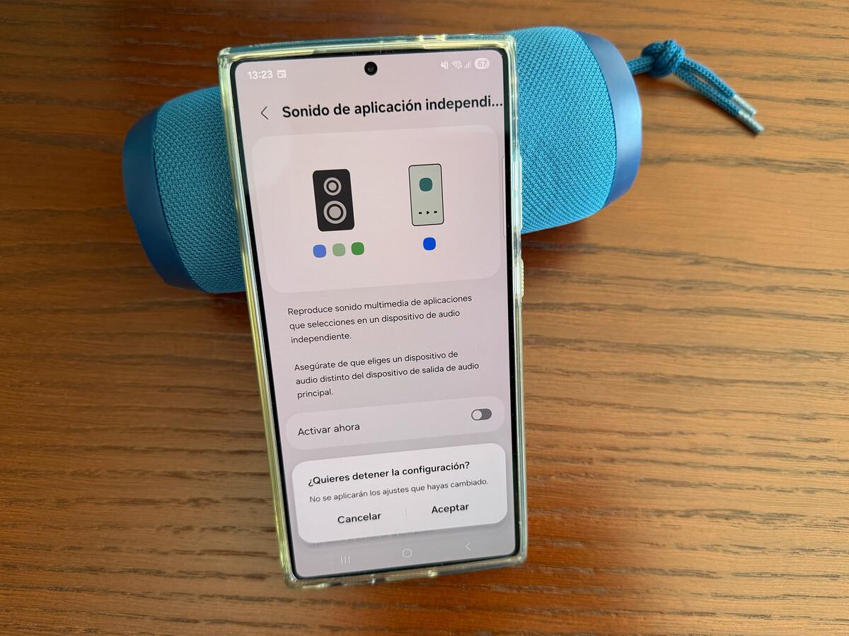 Sonido de aplicación independiente en Samsung Sonido de aplicación independiente en Samsung