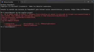 mensaje javascript required en windows 11