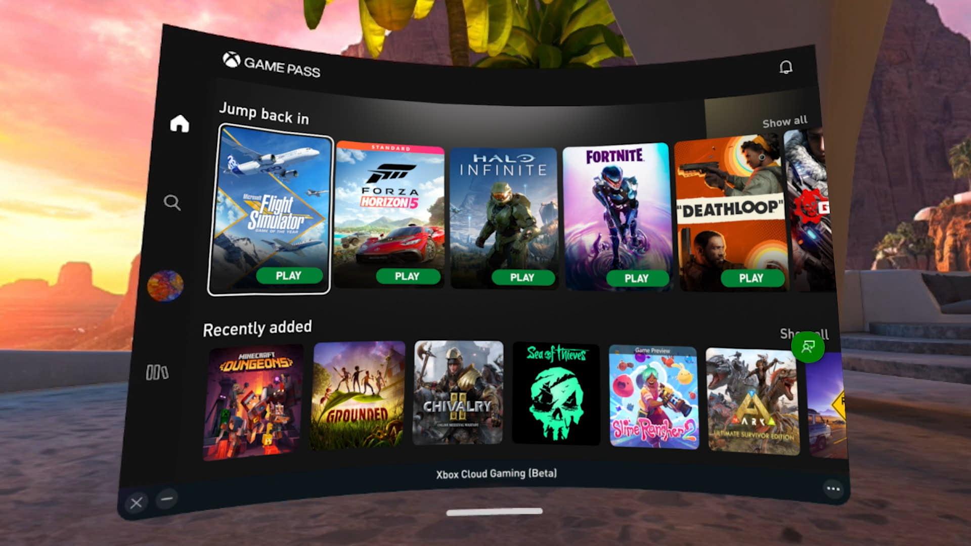 PC Game Pass VR